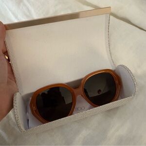 Loewe orange oversized anagram sunglasses